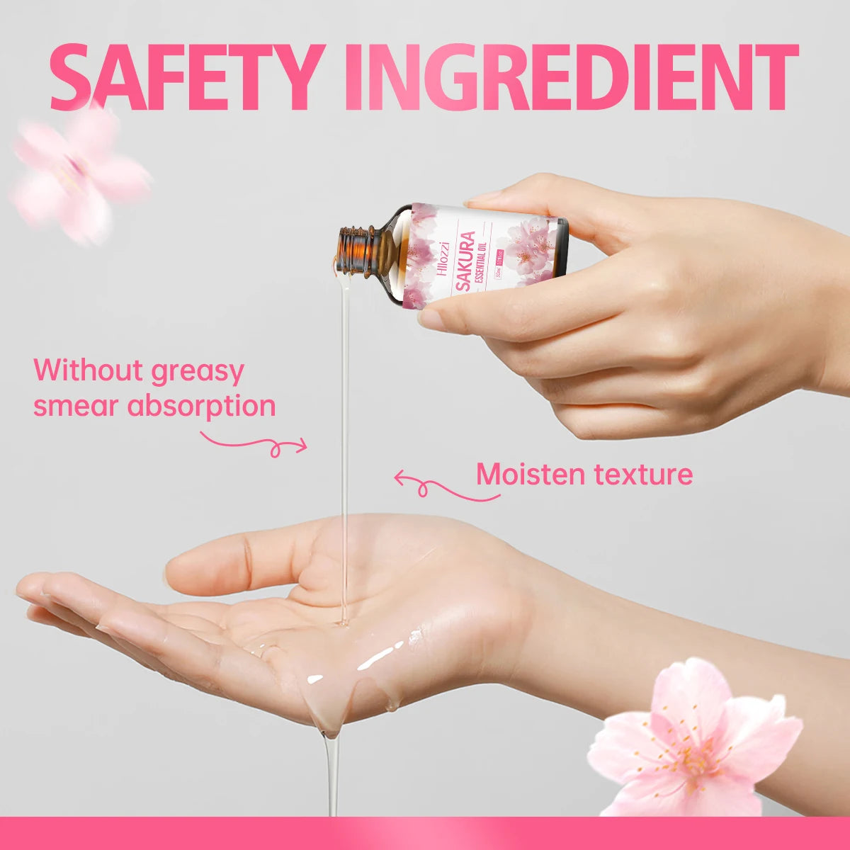 100ml/60ml/30ml Cherry Blossom Essential Oil is suitable for facial skin care, body care, aromatherapy, aromatherapy essential o Zpaxo