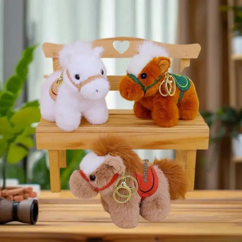 Kawaii Zodiac Equine Plushie Keyring Year Present Backpack Hanging Zpaxo