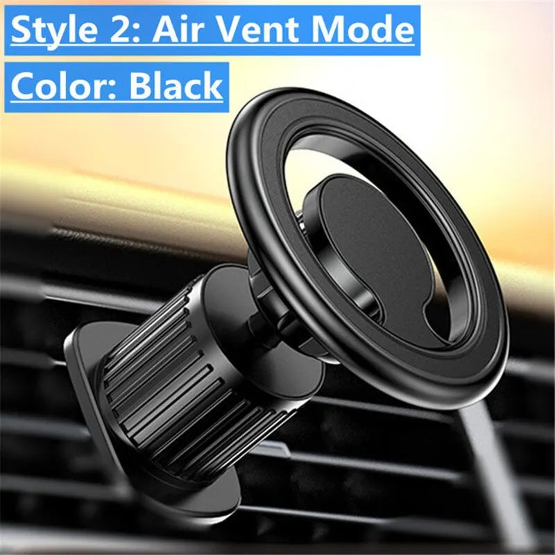 Magnetic Car Phone Holder Stand Air Vent Mount Strong Magnet Metal Zpaxo Air Vent Black