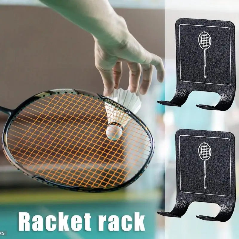 Tennis Racket Holder Universals Wall Mounted Rack Stainless Steel
