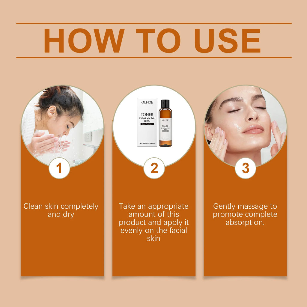 Salicylic Acid Pore Toning Lotion for Oily Clear Skin Exfoliates Gently Unclogs Pores Hydrates Without Drying 100ml Non Drying Zpaxo
