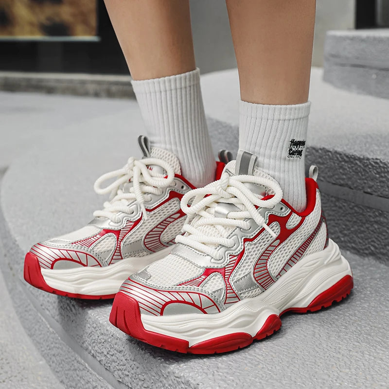 Men's Casual Sneakers Luxury Trainer Shoes Breathable Race Running