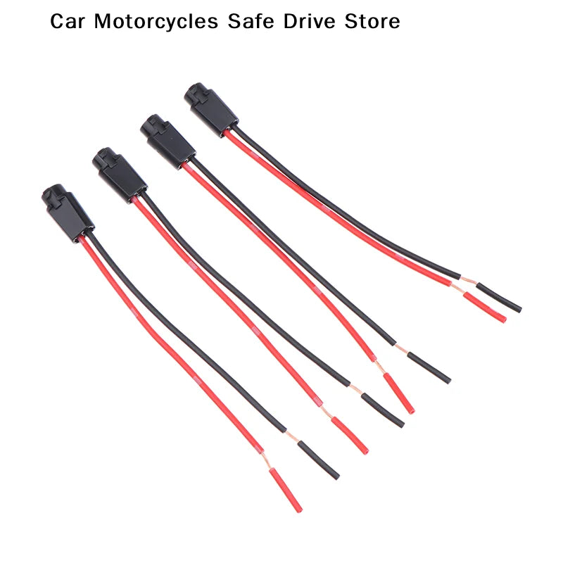 Car T5 LED Bulb Holder Socket Light Plug Extension Cables Harness 1