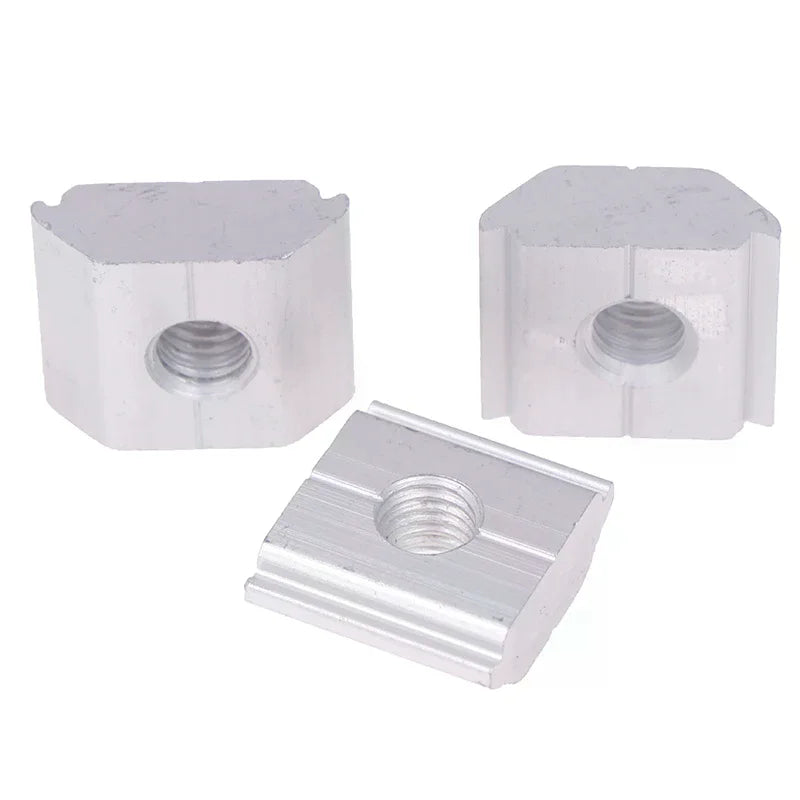 Solar Panel Mounting Aluminum Alloy Bracket End Mid Clamp T-blocks Zpaxo