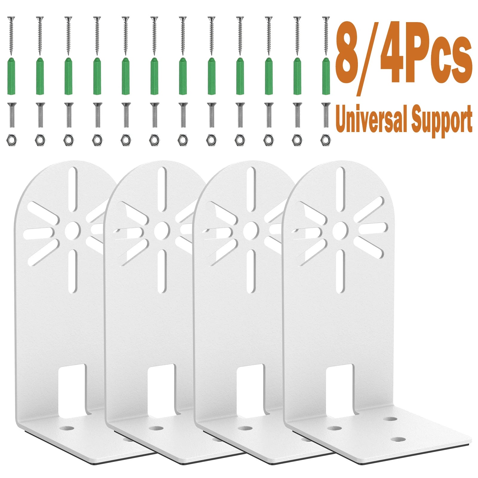 8Pc L Shape Bracket Wall Mount Universal Camera Iron Bracket Right Angle PTZ Version Camera Surveillance Bracket Steady Support Zpaxo
