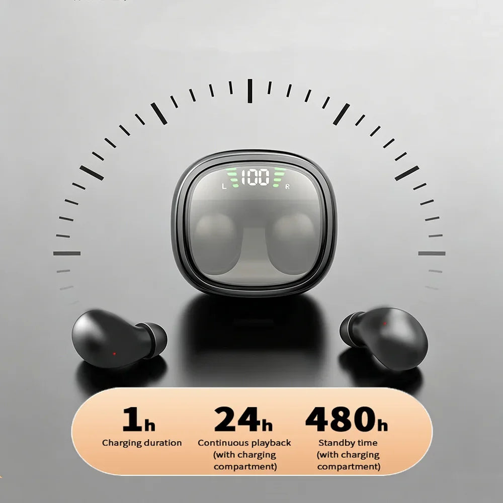KEBIDUMEI Mini Earphones Bluetooth 5 3 Headphones Invisable Sleep