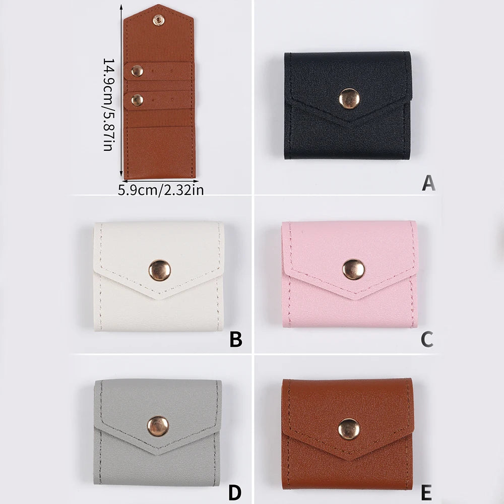 Mini Jewelry Bag with Buckle Travel Foldable Jewelry Organizer Pouch for Rings Earrings Bracelets Necklaces Zpaxo