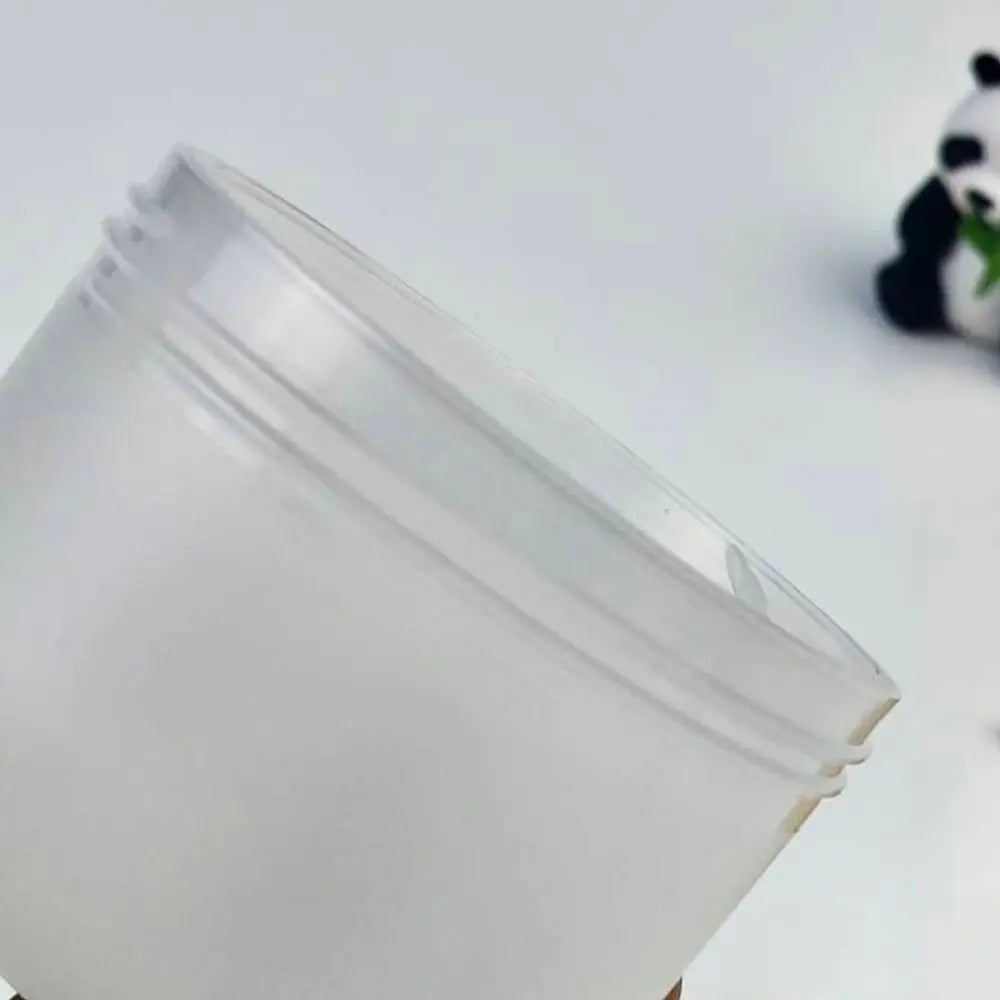 Portable PP Refillable Cream Jar Capacity Wide-mouth Face Cans Round Zpaxo