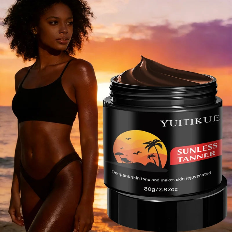 YUITIKUE Sunless Tanning Cream – Natural Self Tanner & Bronzer Self Tanning Cream Zpaxo