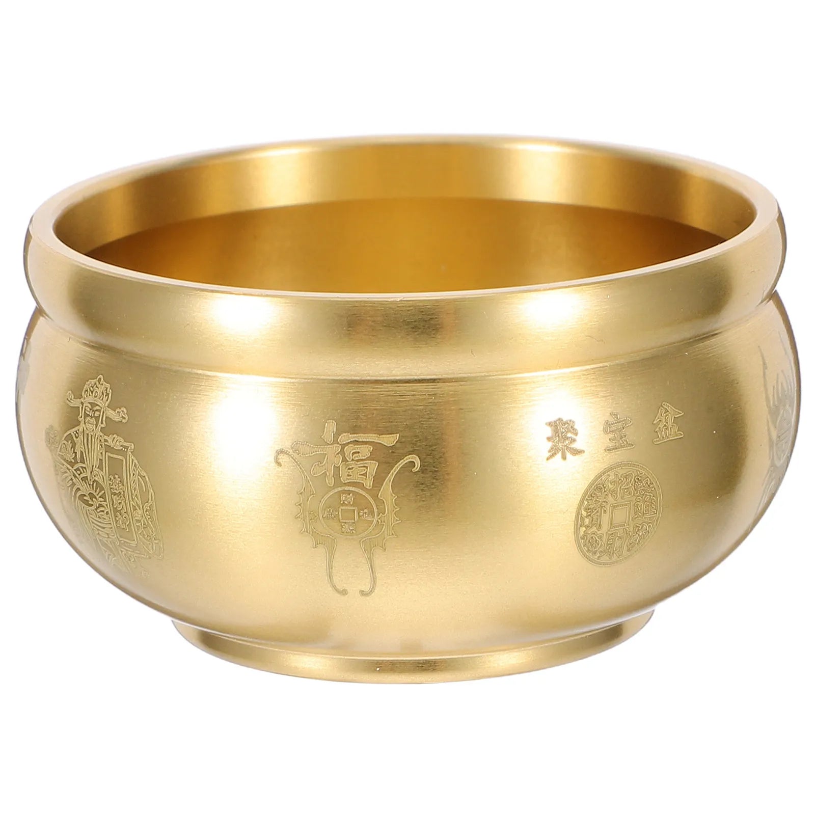Copper Incense Burner Traditional Chinese Five-way Wealth God Design