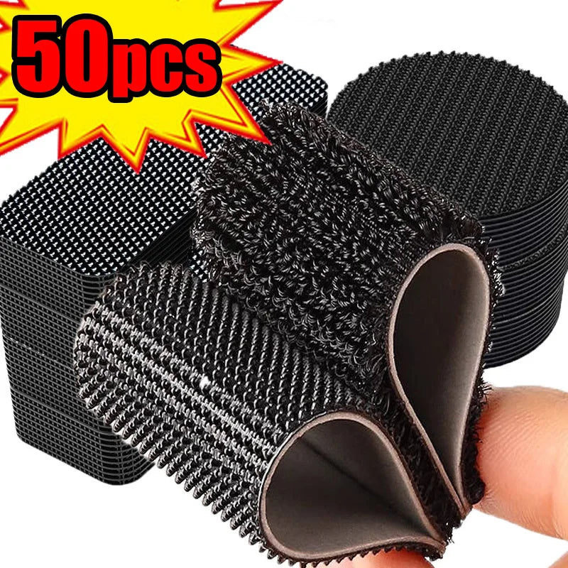 Velcro Tape Super Strong Adhesive Velcro Strap Scratch Velcro Sticker Strip Attaches Cable Organizer DIY Carpet Fasteners Auto Zpaxo