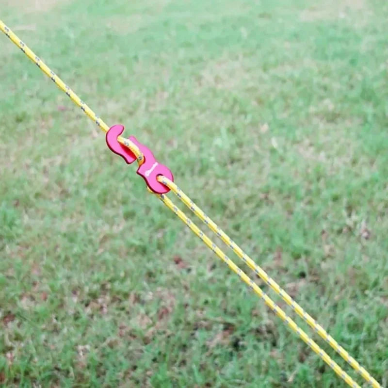 4-Set Reflective Tent Ropes & Quick-Adjust Buckles | Camping