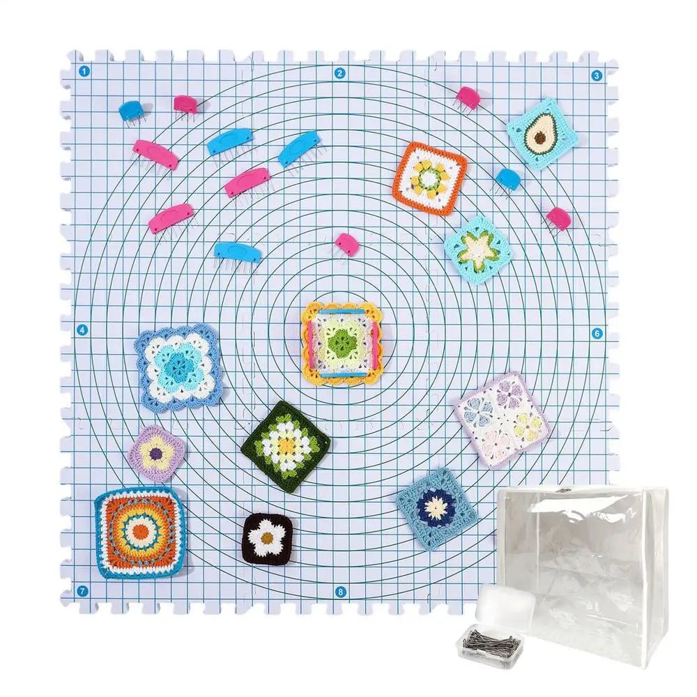 Blocking Mats For Knitting Square Crocheting Tool Crocheting Blocking Boards For Knitters Crocheters Fiber Artists Garments Zpaxo White China Mainland