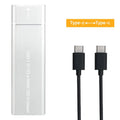 USB3 1 M 2 SSD Enclosure Mobile Case Supports NVME Protocol Type-c Zpaxo Type C- Type C Silver
