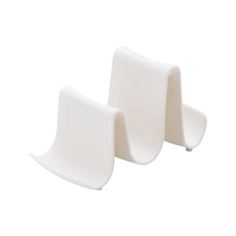 Kitchen Utensil Holder – Spoon, Spatula & Chopstick Rack Utensil Holder Rack Zpaxo WHITE