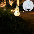 Snowman Solar Landscape Light Lawn Garden Villa Christmas Outdoor Zpaxo blue