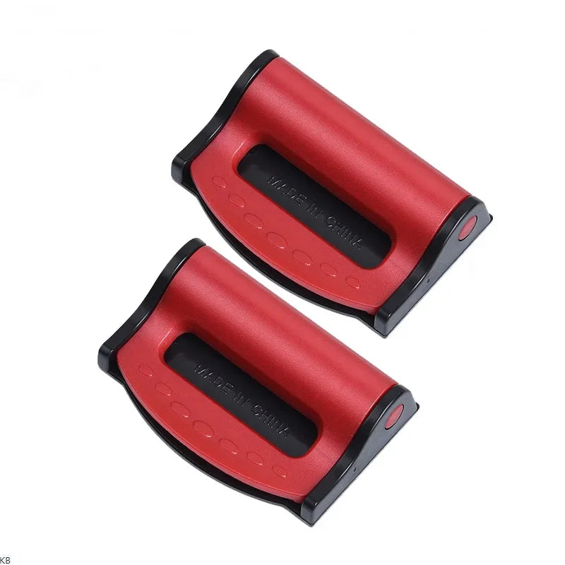 Universal Car Seat Belt Clip Anti-slip Buckle Simple Secure Fastener Zpaxo Red -1Pair