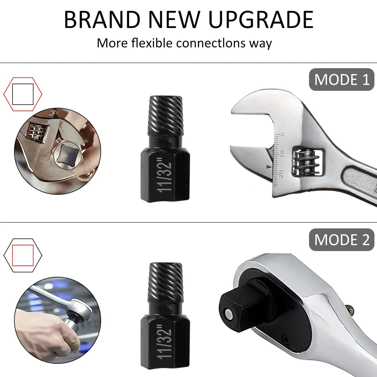 10/20Pcs Multi Spline Screw Extractor Set Alloy Steel Damaged Bolt Removal Tool Easy Out Rusted Bolt Removal for 1/8-13/32Inch Zpaxo