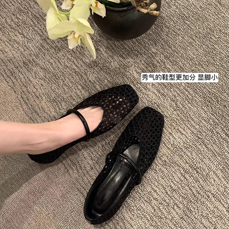 Summer Wear Round Toe Straight Buckles Casual Comfortable Women's