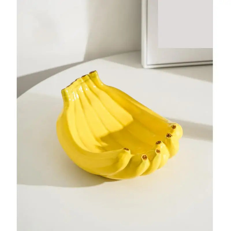 Creative Banana Shaped Storage Tray Ceramic Fruit Household Snack