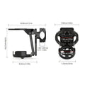 Foldable Rotating Motorcycle Handlebar Cup Holder | Metal