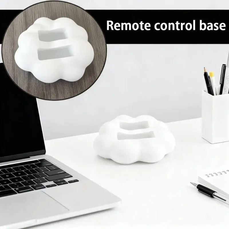 3D Cloud-shaped Remote Control Holder Cute Desktop Organizer Stand TV