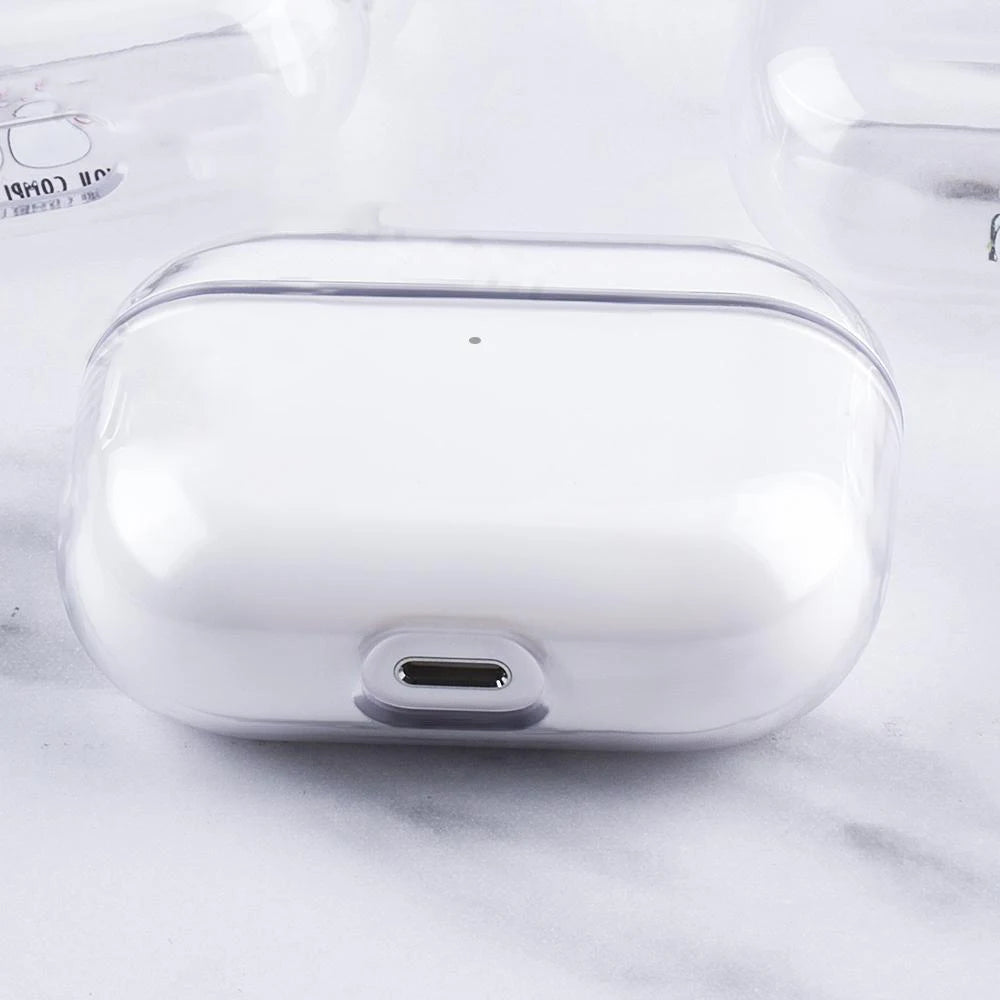 Transparent Earphone Case For AirPods 1/2/3/ Pro 1 2 Clear Hard Protective Cover With Keychain Clear Headphone Accessories Kit Zpaxo