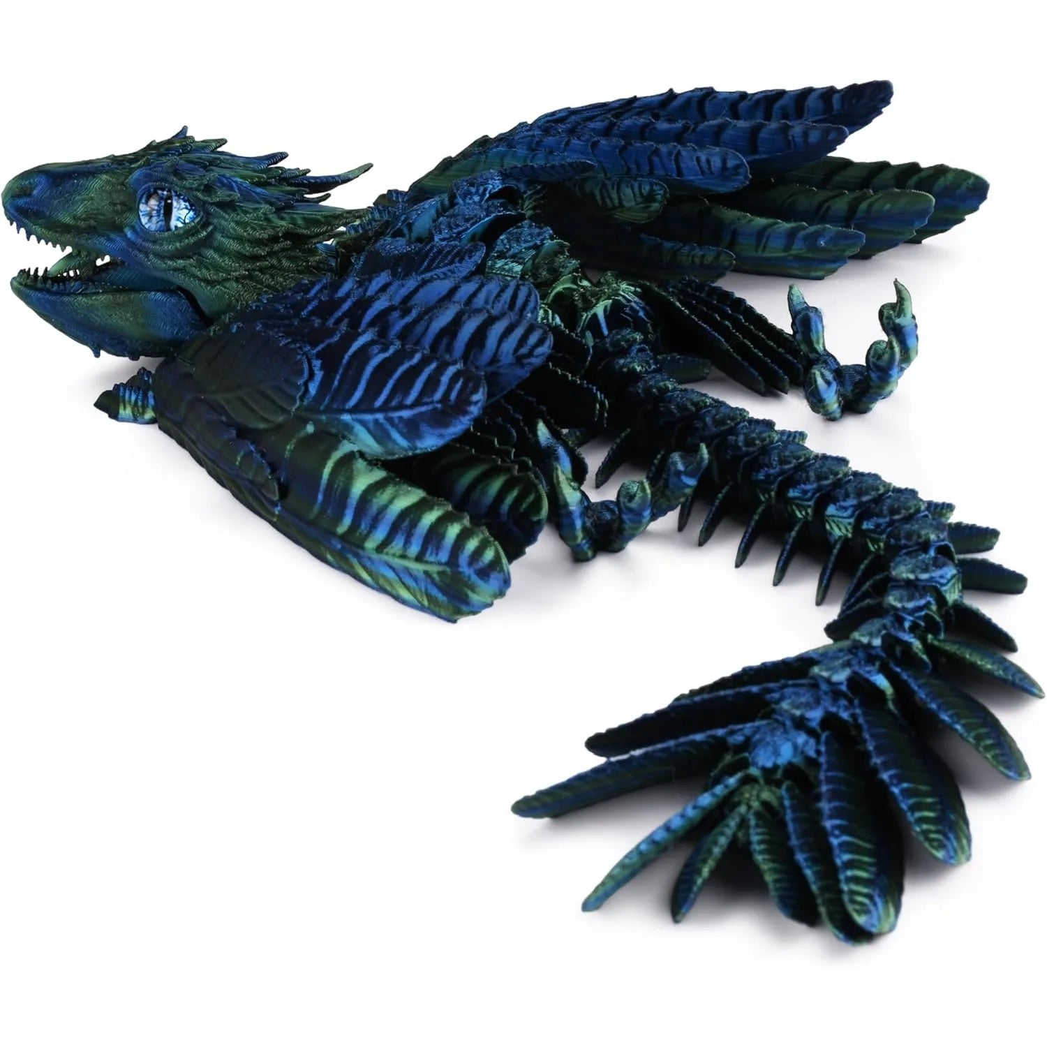 Feathered Wyvern 3D Printed Articulated Fidget Dragon Animals Print
