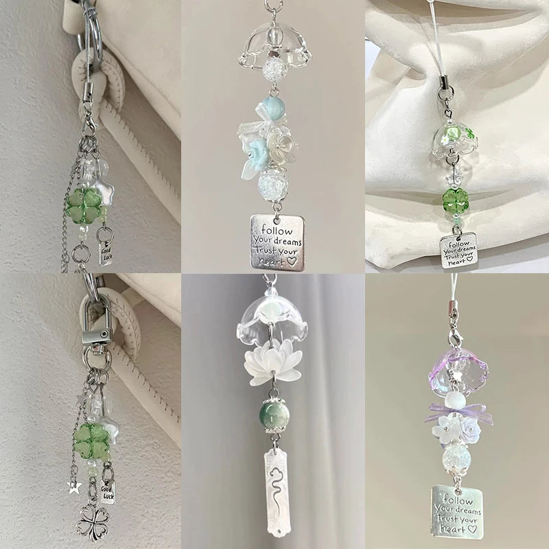 Wind Chime Pendant Keyring Mobile Phone Lanyard Y2k Bag Decorative