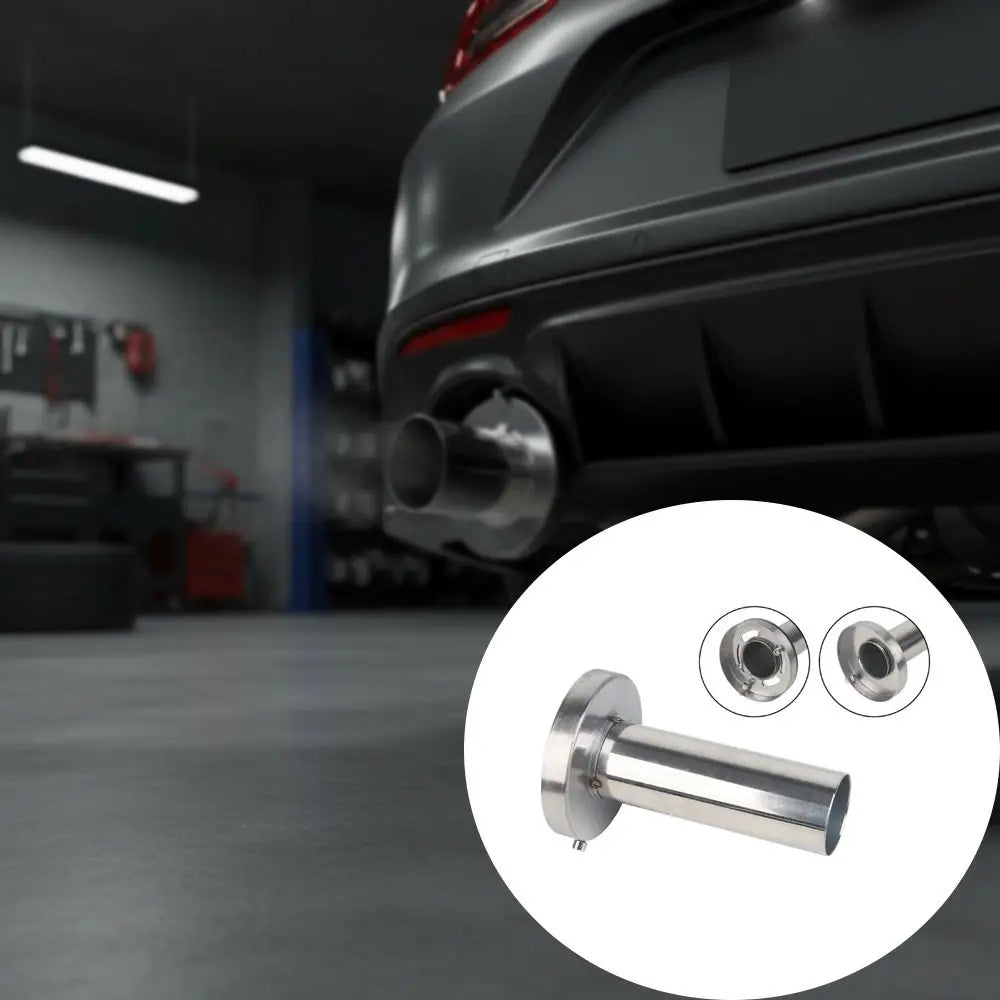 304 Stainless Steel Exhaust Muffler Tip Round Universal Tailpipe Zpaxo