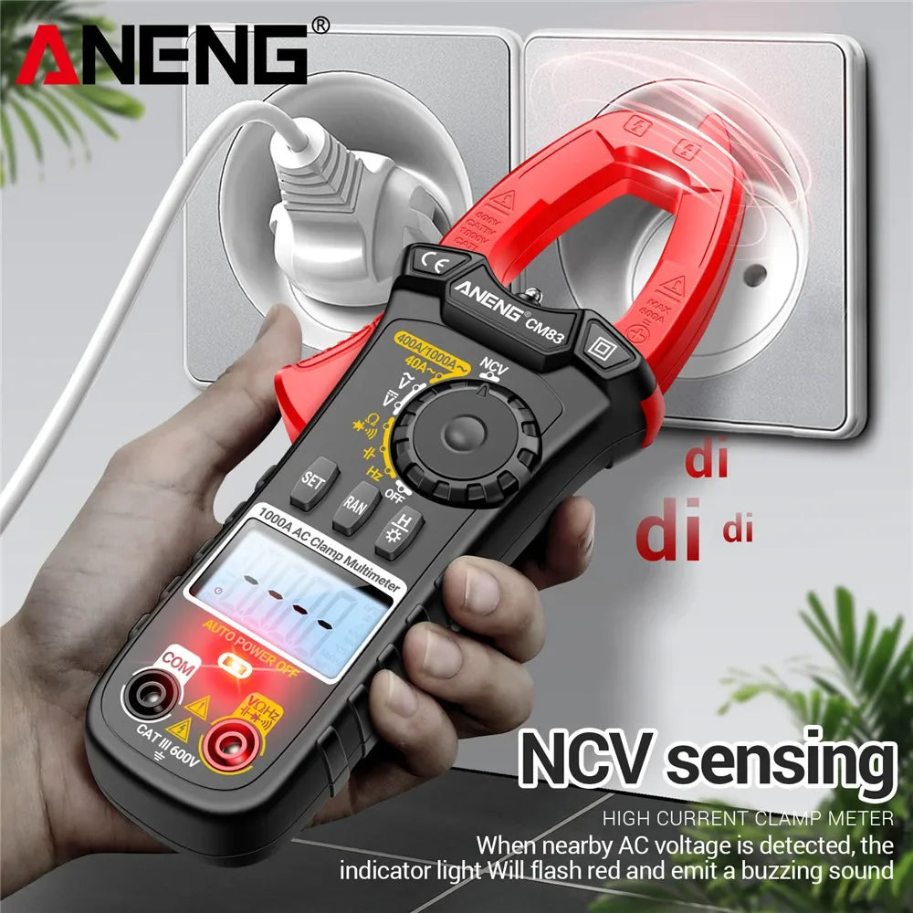 Digital Clamp Multimeter ANENG CM83 Tester 4000 Count AC DC Current
