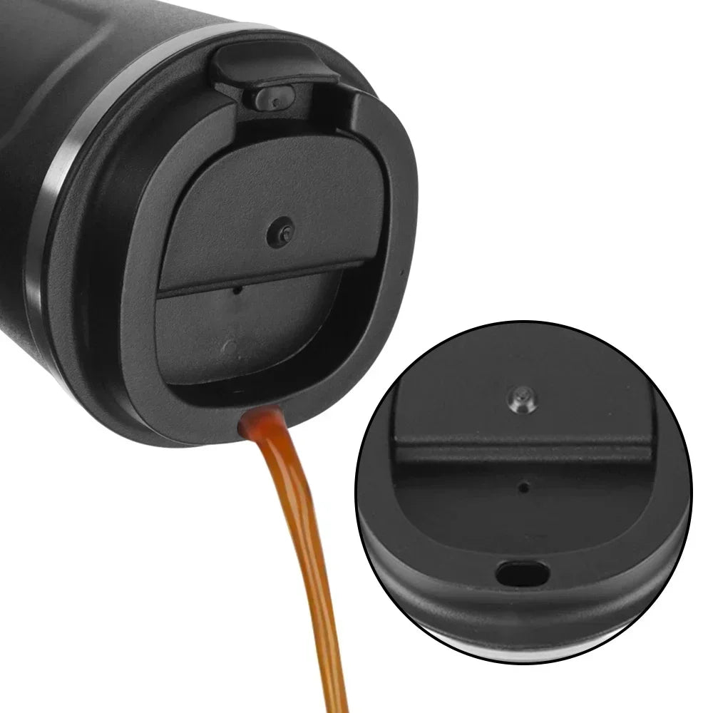 Leak-Proof Travel Thermos Mug 380/510ml – Double Wall Steel Travel Thermos Mug Zpaxo