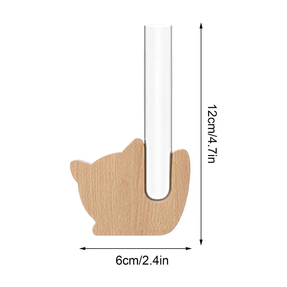 Vase Fridge Magnets Magnetic Small Wooden Home Decor Flower Wall Door