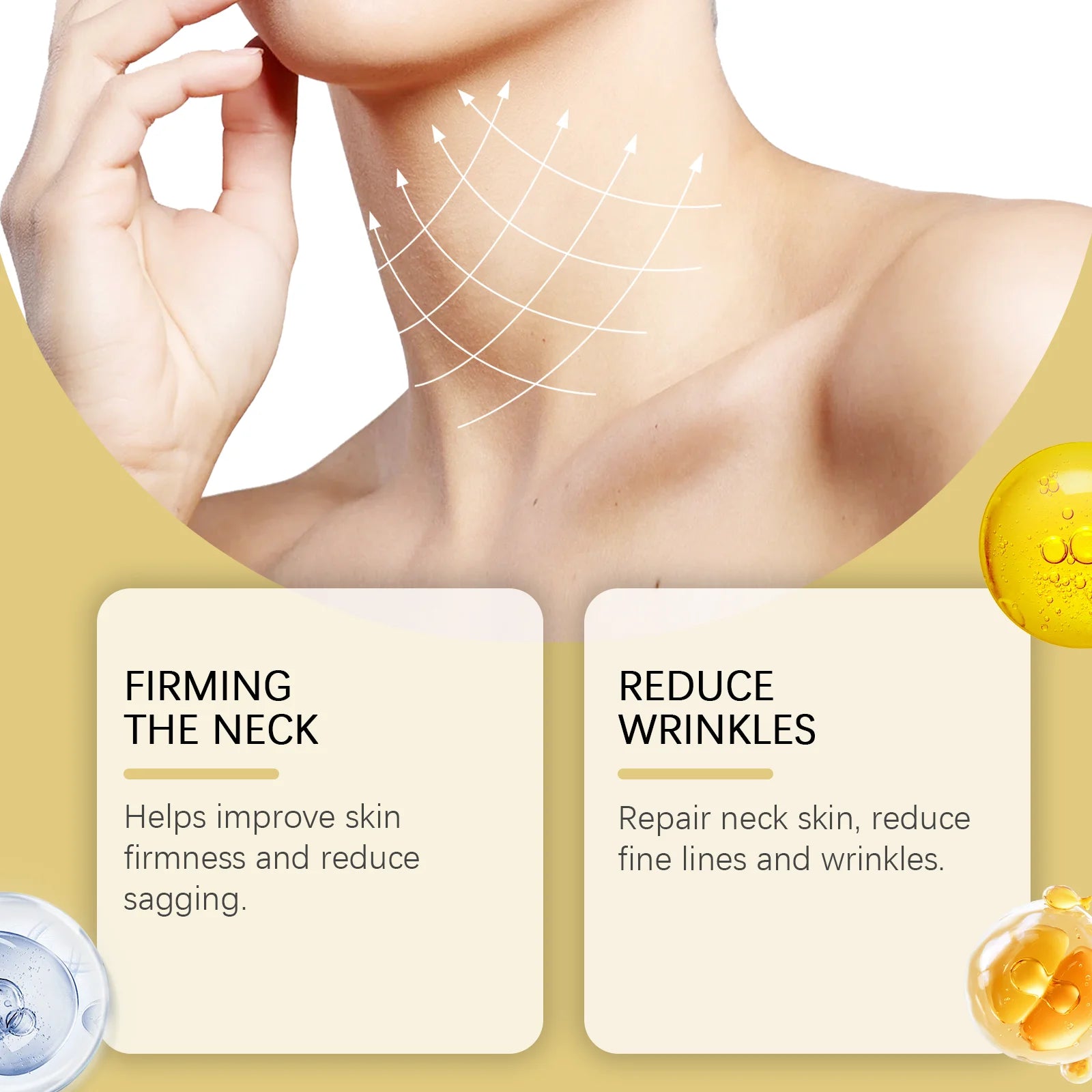 Hoygi AH-8 Neck Firming Roller Cream – Anti-Aging & Lifting Neck Firming Cream Zpaxo