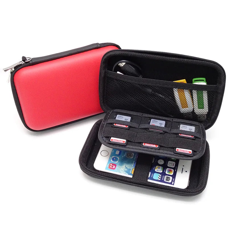 GUANHE 2 5 Hard Drive Cases Bag Shockproof Waterproof HDD Seagate Zpaxo Red