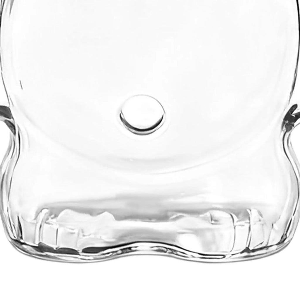Glass Coffee Cups Reusable Bear Glassware 320ml Cute Glass Cups Coffee Drinkware for Iced Hot Milk Juice Water Cocktail Beer Zpaxo