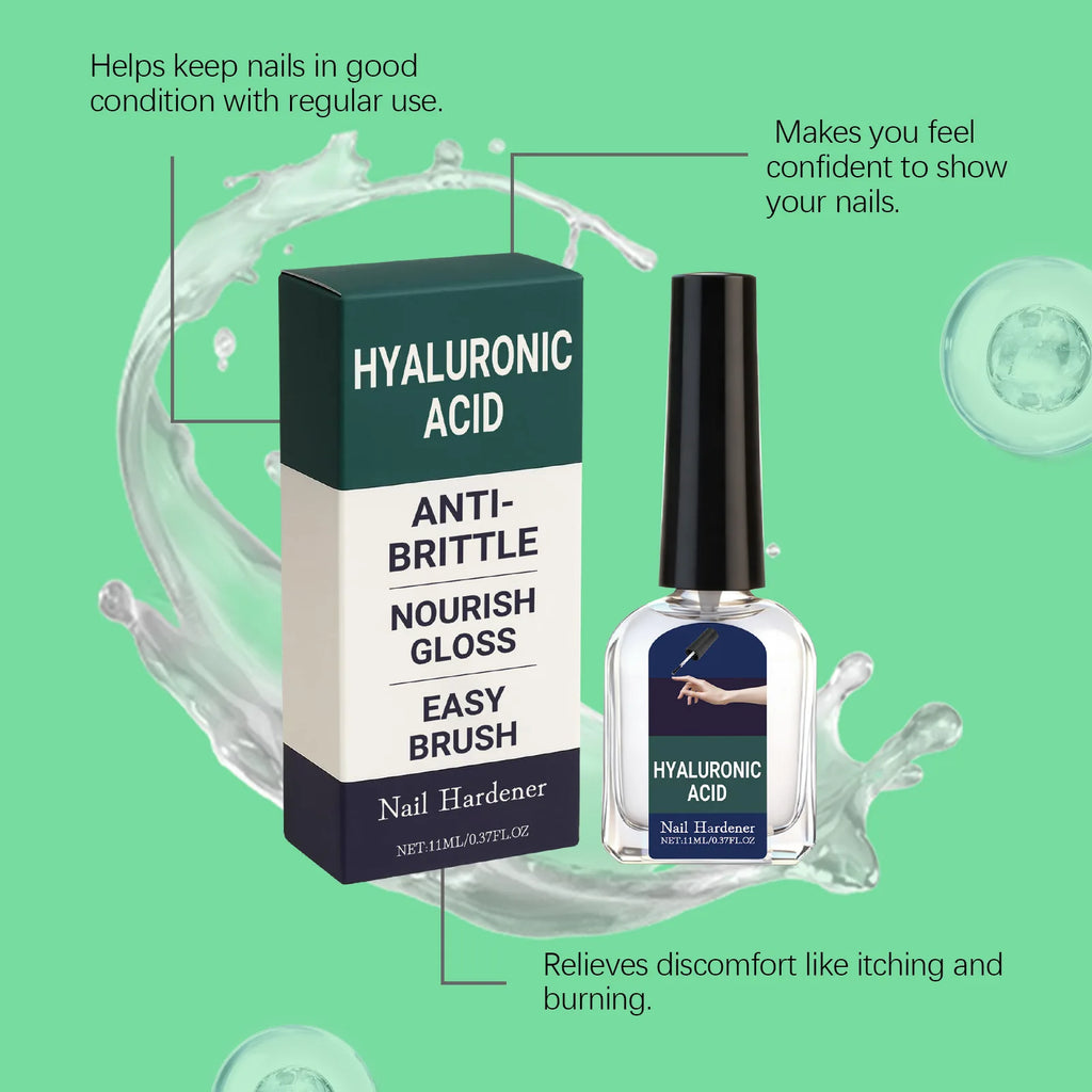 Hyaluronic Acid Nail Strengthening Drops | Nail Hardener Serum Nail Treatment Serum Zpaxo