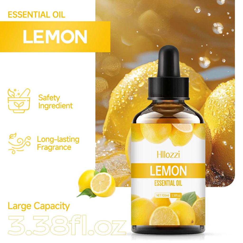 LEMON ESSENTIAL OIL High-quality Moisturizing Nourishing Massage Zpaxo