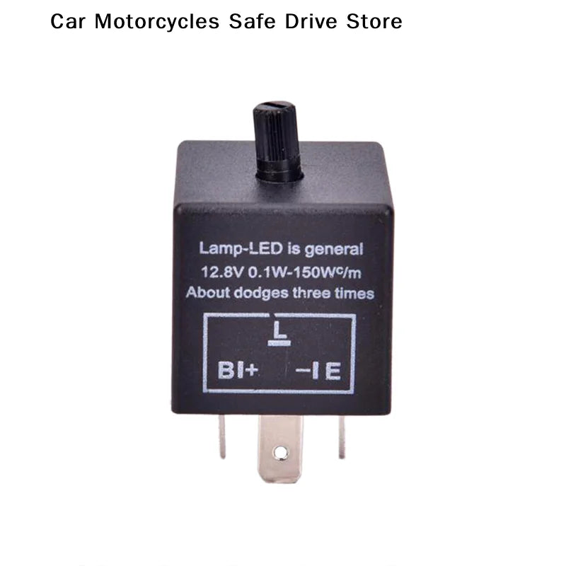 12V 3pins Car Motorcycle LED Flasher Relay Electronic Universal
