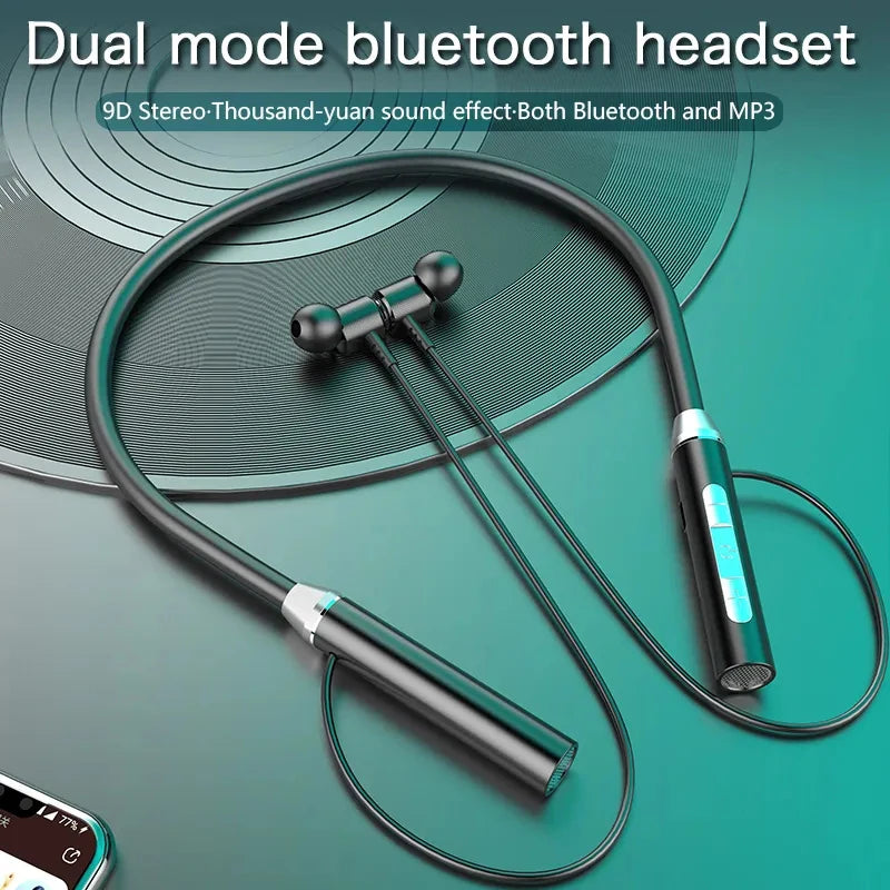 Fone Bluetooth Earphones Wireless Headphones Magnetic Sport Neckband Neck-hanging TWS Earbuds Wireless Blutooth Headset with mic Zpaxo