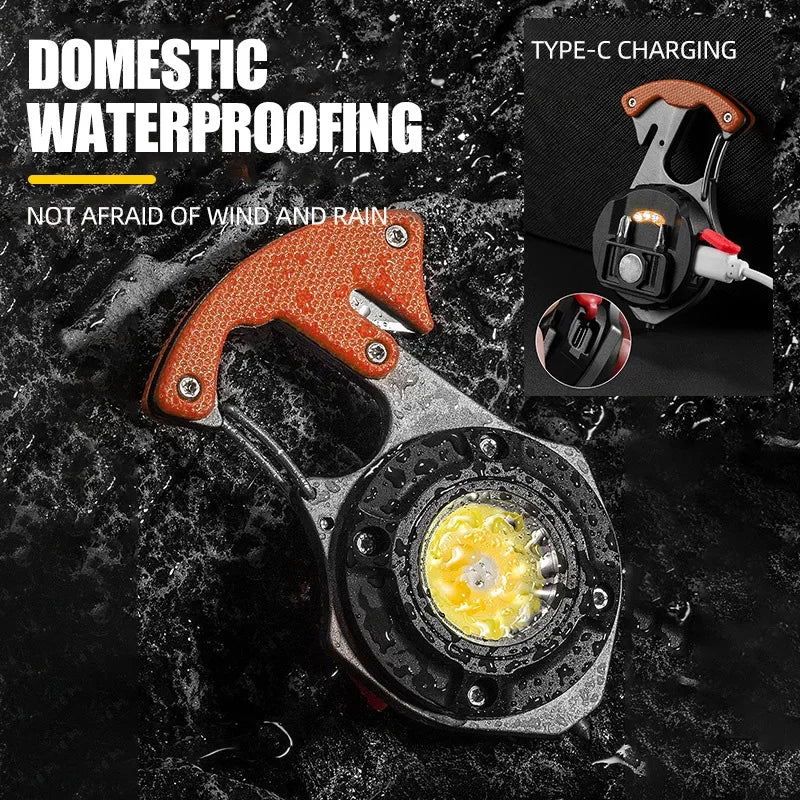 ESMARTER COB Keychain Flashlight – Rechargeable Mini Work Light