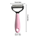 Pet Deshedding Brush – Dog & Cat Dematting Grooming Rake Pet Grooming Brush Zpaxo Pinks