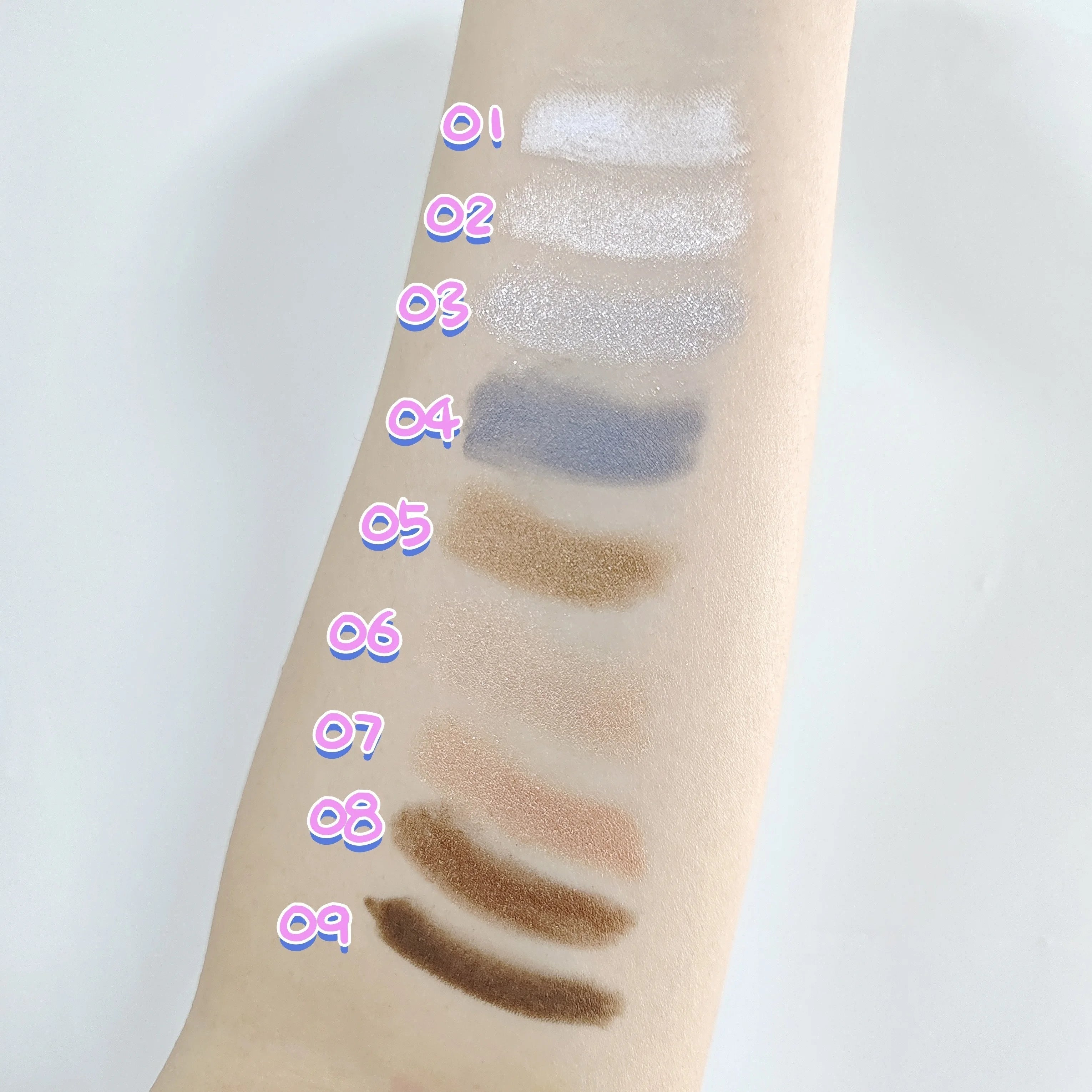 1PC Gray Brown White Eyeshadow Stick Long Lasting Pearlescent Glitter Monochrome Eyeshadow Pencil Brightening Highlighter Pen Zpaxo