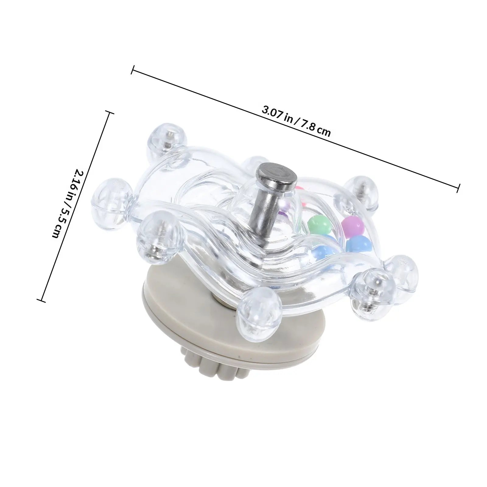 Small Parrot Hanging Wheel Rotating Interactive Climbing Workout Cage Zpaxo Transparent