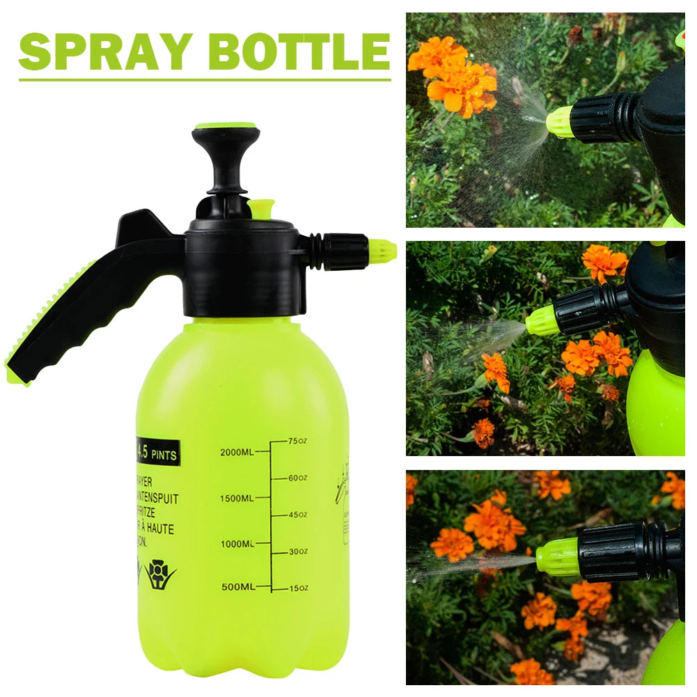 2L Hand Pressure Water Sprayer Adjustable Nozzle Garden Sprayer Disinfection Spray Bottle Plants Sprinkler Watering Can For Agri Zpaxo