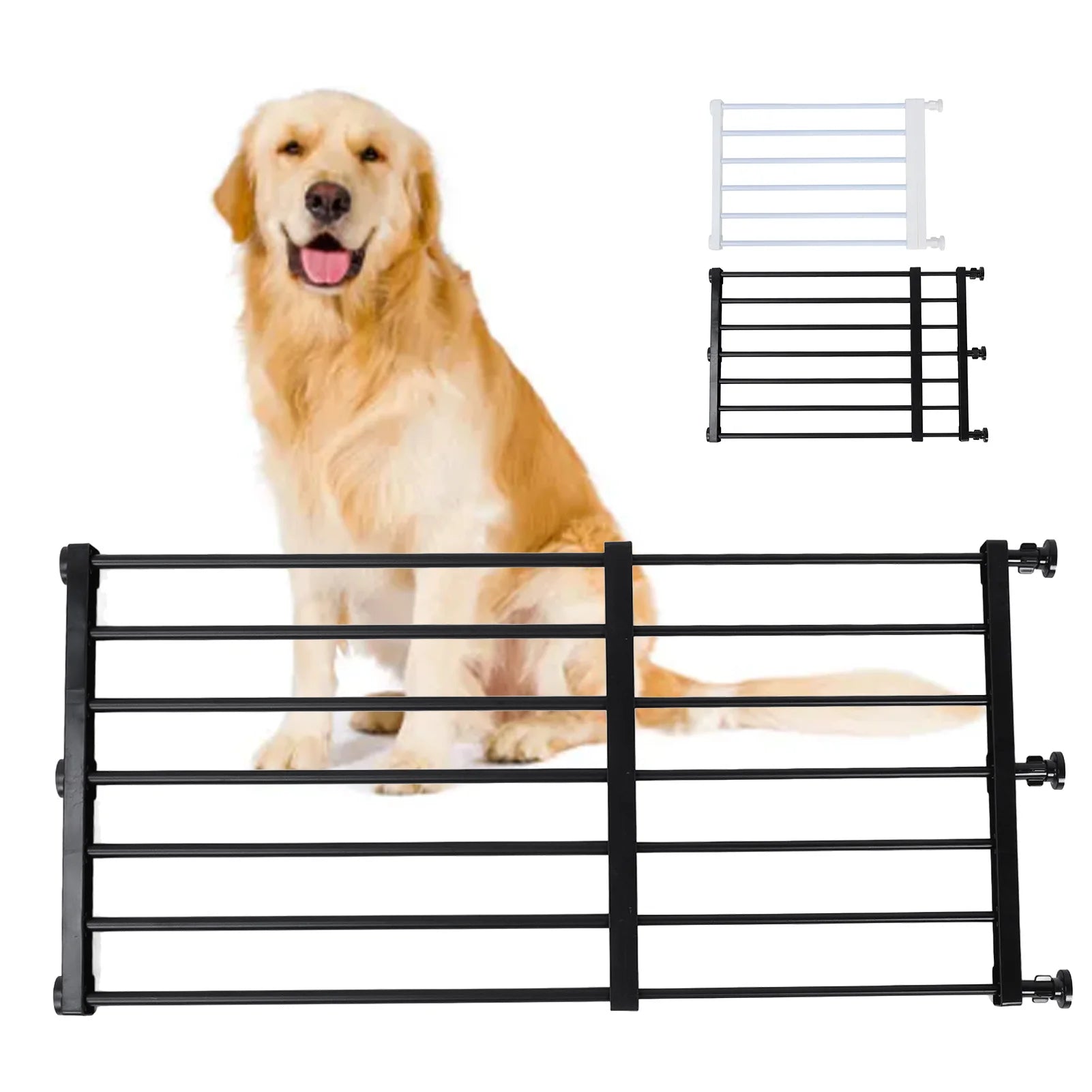 Small Pet Gate Adjustable Sturdy Easy Installation Short Expandable