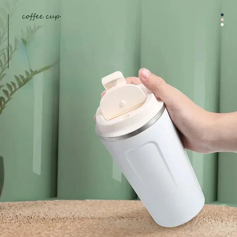 380/510ML Travel Stainless Steel Coffee Cup Thermal Mug Leak-Proof Thermos Bottle Tea Coffee Mug Vacuum Flask Insulated Cups Hot Zpaxo