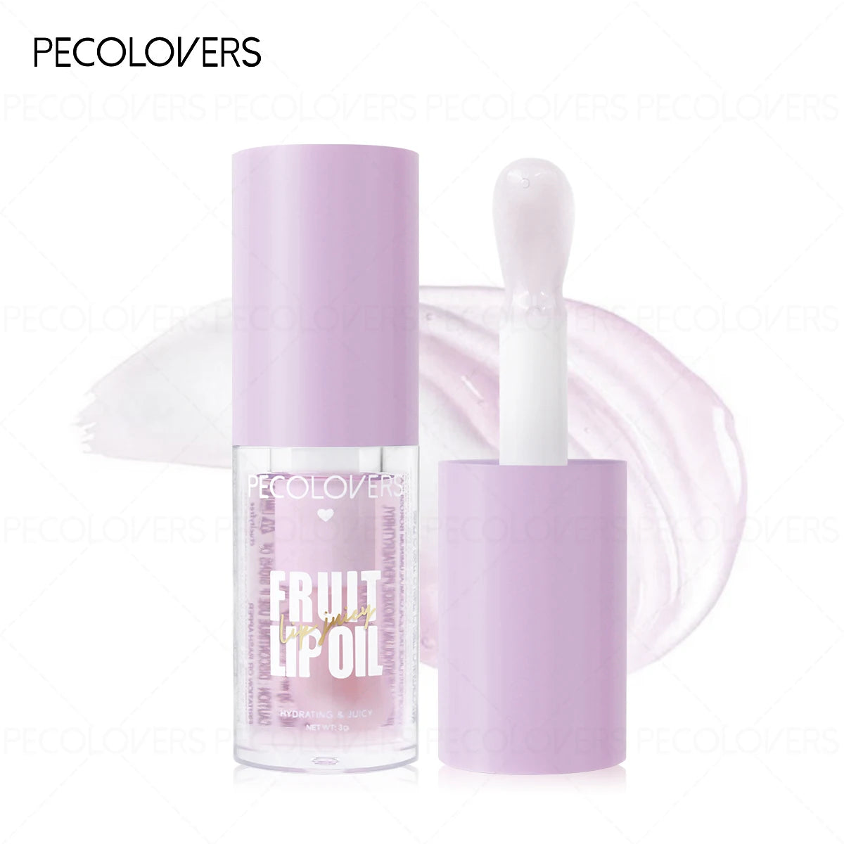 1PC Lip Oil with Big Brush Head Moisturizing Relieves Dry Lip Gloss Strawberry Peach Liquid Lipstick Lip Hydrating Lip Care Zpaxo 04
