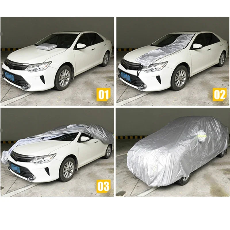 Car Protection Full Exterior All Vehicle Types Snow Cover Sunshade Zpaxo