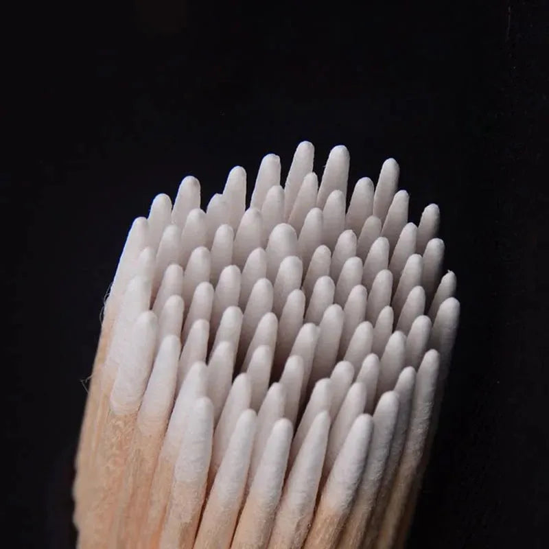 Wooden Cotton Nail Swabs – Polish Corrector & Manicure Tool